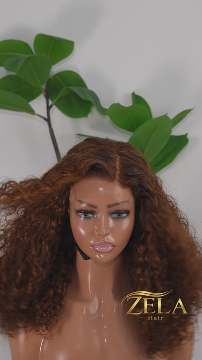 ZL005: 5x5 Lace Water Wave Wig - P4/30 | 18 Inches