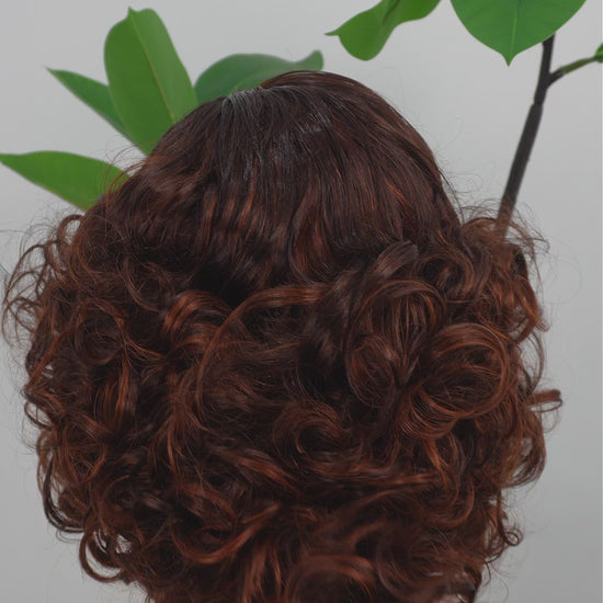Zela Hair 5x5 lace curly wig 12 inches soft voluminous curls P4/35